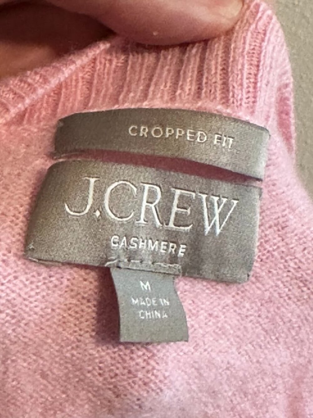 J Crew Cashmere Cropped Fit Sweater Size Medium - Picture 4 of 9